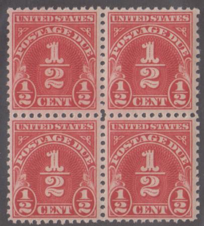 US J69 Postage Dues VF NH Block of 4 cv $40