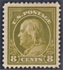 US 414 Washington / Franklin VF Hinged cv $42.50++