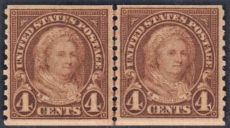 US 601 F - VF + Mint NH Line Pair cv $55