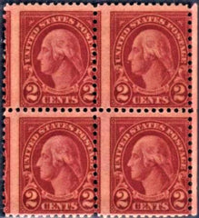 US 634 NH Error Misperf Block of 4, Fresh