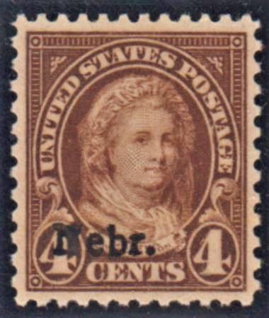 US 673 XF + LH Nebraska Overprint