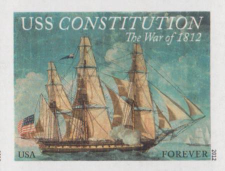 US 4703a Modern Imperf War Of 1812 - US Constitution Single