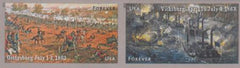 US 4787-8b Modern Imperf Horizontal Civil War Battles Pair