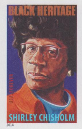 US 4856a Modern Imperf Shirley Chisholm Single