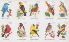 US 4882-91c Modern Imperf Songbirds(10) Pane of 10
