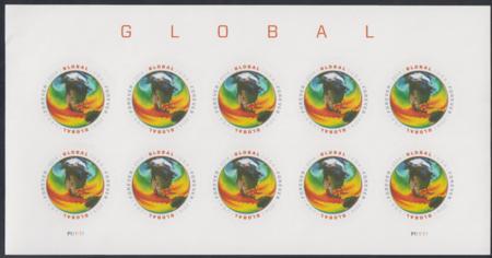 US 4893a Modern Imperf Ocean Temperatures Sheet