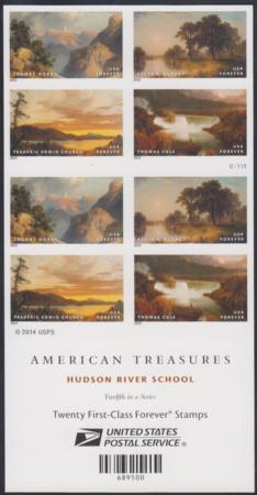 US 4917-20d Modern Imperf Hudson River School Booklet