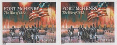 US 4921a Modern Imperf War Of 1812 Ft. McHenry Pair