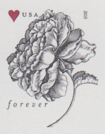 US 4959a Modern Imperf 49¢ Roses Single