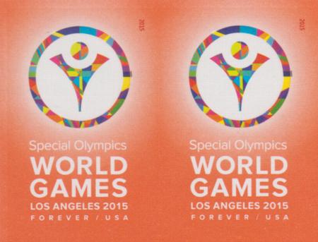 US 4986a Modern Imperf Special Olympics Pair