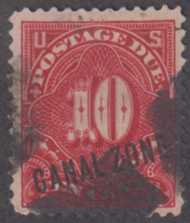 US Possessions - Canal Zone J3 Possessions VF Used - Heavier Cancel cv $40