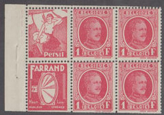 Belgium 187c NH/LH Booklet Pane