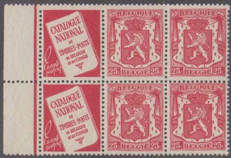 Belgium 270c NH Booklet Pane