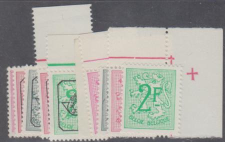 Belgium 403-26 NH VF Precancels, Perf Varieties