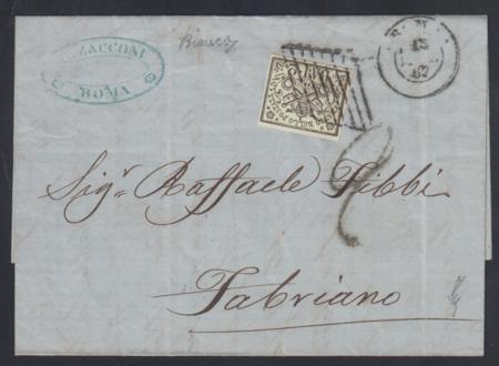 Italian States - Roman States 3 VF Stamps + Cover cv $200