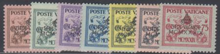 Vatican 61 - 67 NH Set