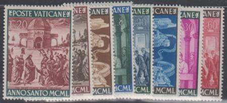 Vatican 132 - 139 NH Set