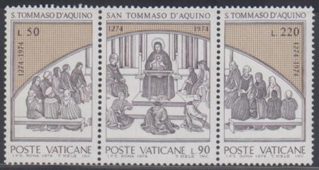 Vatican 555 - 557 NH Strip of 3