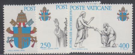 Vatican 645 - 647 NH Set