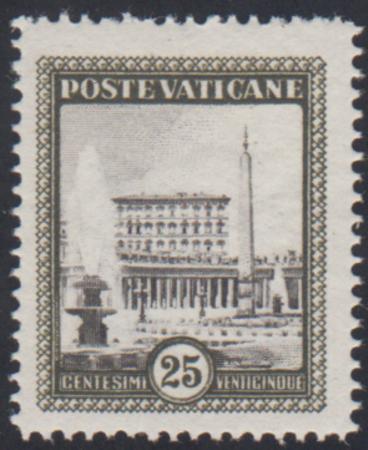 Vatican 23 F - VF NH Blueish Front on Gummed Sets