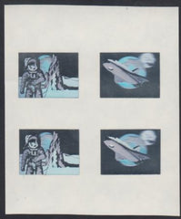 Bhutan 1101 Hologram Used in the Production of Bhuton Souvenir Sheets - Proof without Color cv $250