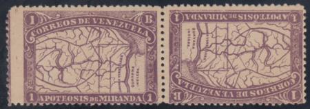 Venzuela Forgery, Paper + Gum Not Correct for Red One