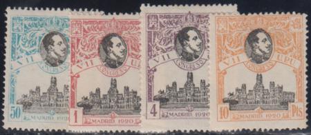 Spain 327 - 330  Fine Hinged cv $365