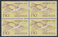 Switzerland C45 NH VF Block of 4 cv $120