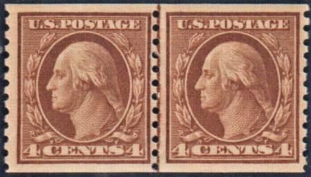 US 495 Washington / Franklin F - VF Mint NH Fresh Line Pair cv $160