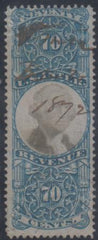 US R117 Revenues Fine Used - Pen + Embossed Sealed Cancels cv $100