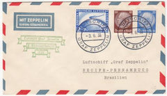 Germany 1933 2nd South American Flight , C36, On Board Cancel