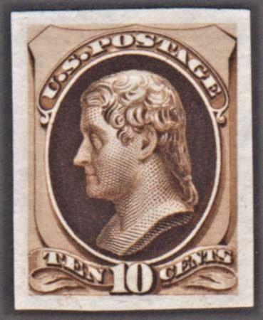 US 161P3 XF Plate Proof on India Paper - Reengraved