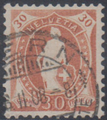 Switzerland 121a XF Used Perfect Bean Cancel cv $500