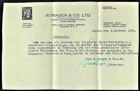 Great Britain 1944 British Forgery of MQ1 NH VF - XF Corner Block