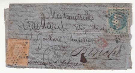 France Ballon Monte Les "Etats-Unis" sent to Binche Belgium