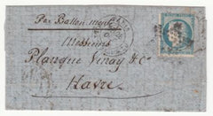 France Ballon Monte Le "Colonel Charras" VF Paris to Havre