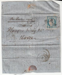 France Ballon Monte Le "Colonel Charras" VF Paris to Havre