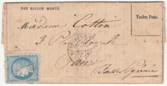 France Ballon Monte:Le "Tourville" VF Gazette des absents Paris  to Pau