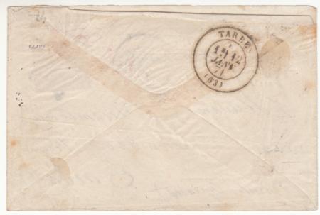 France Ballon Monte: Le "Newton" cover Paris Tarre Backstamp