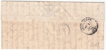 France Ballon Monte: Le "Newton"  Paris cancel, Angoulene backstamp