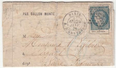 France Ballon Monte: Ballon Monte stationery meant to travel but War ended