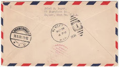 US 1931 Catapult Cover, S.S. Bremen  - Southampton, May