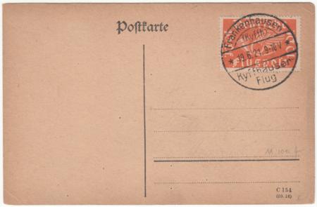 Germany 1921 Card with 10pf Air, Glider Meet Cancel