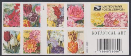 US 5042-51e Modern Imperf Botanical Art Booklet