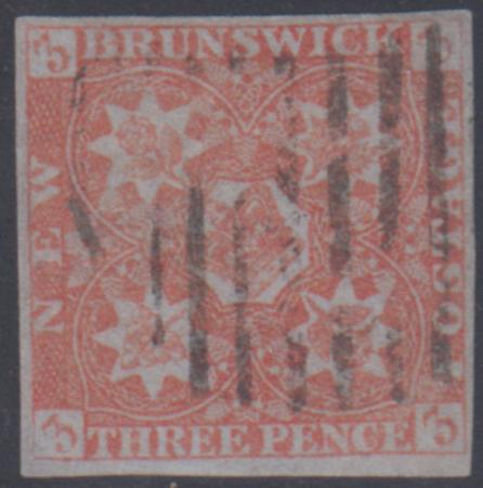 New Brunswick 1 VF - XF Used 4 Even Margins - PF Cert cv $550