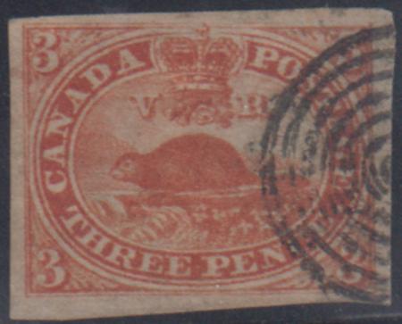 Canada 4 VF - XF Used 4 Margins, 3 Large, Face Free Cancel