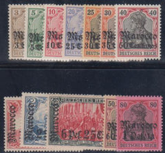 German Offices in Morocco 33 - 44 VF Mint LH Fresh cv $466.75