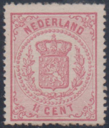 Netherlands 20b Fine Mint Hinged Perf 14' cv $175