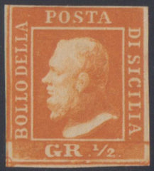Italian States - Sicily 10h F - VF Mint Hinged Fresh OG cv $700