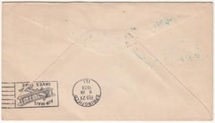 US 1928 "Lindbergh Again Flies the Airways"  with C10 Signed by PM